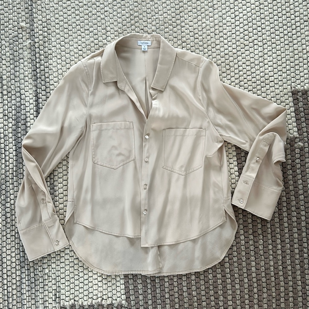 Cuyana 100% silk blouse